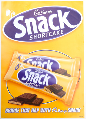 Vintage Cadbury's poster
Cadbury's Snack Shortcake